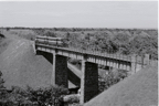 IOM Co Donegal railcar on viaduct Ramsey line