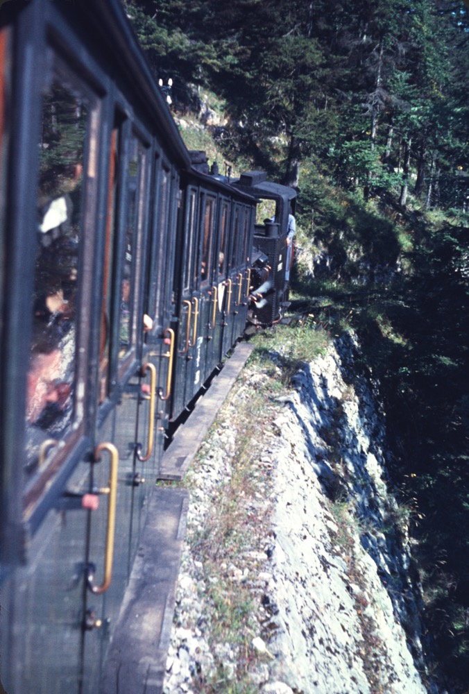 Propelled up Schneeberg on the rack