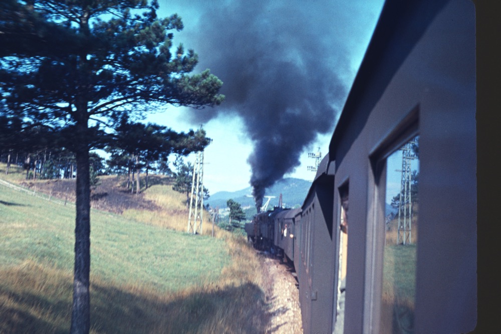 Two 93 tanks on the Aspbang Bahn in Sept 1963