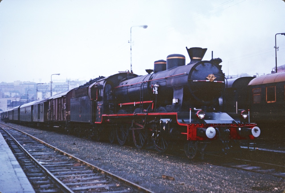 JZ 2-6-2 waiting to depart from Belgrade.