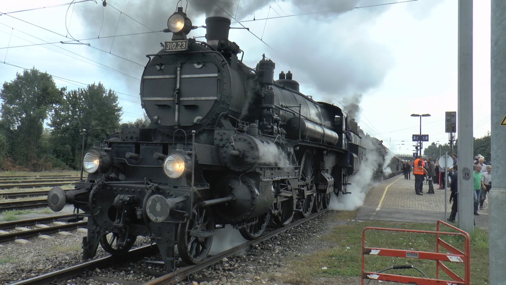 OBB 310 and 2-8-0 on East Alp Tour