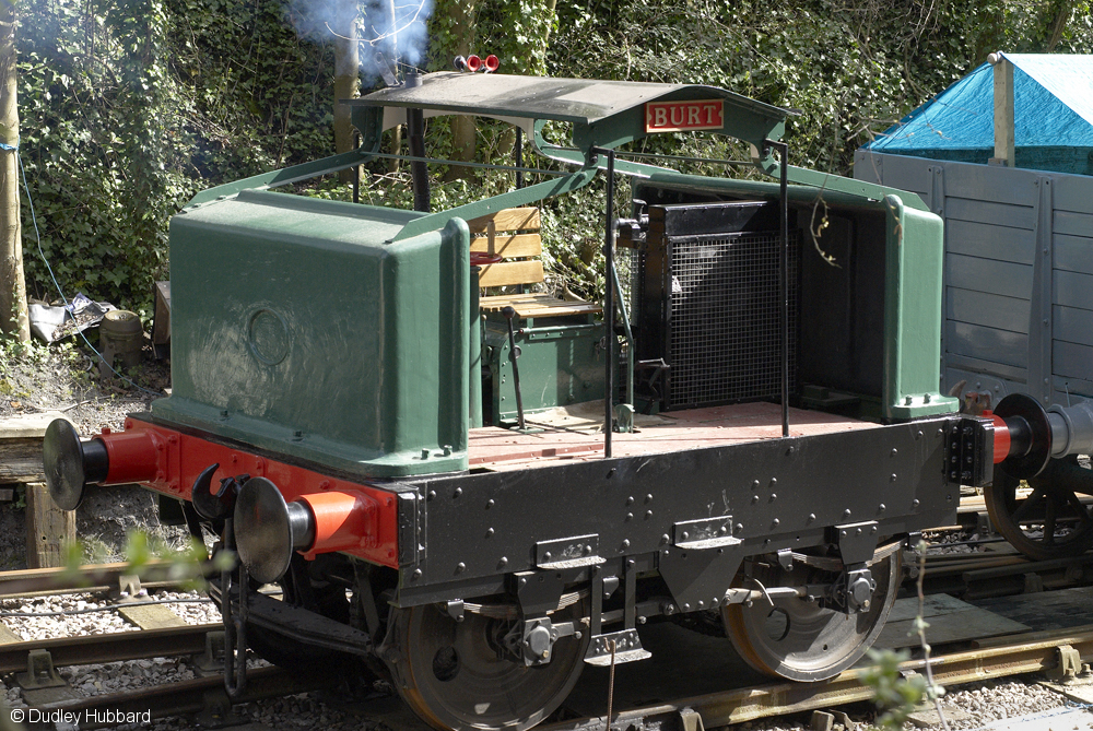 Burt on the standard guage line at Amberley