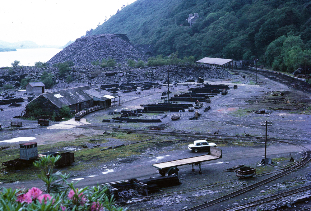A view of the Slate Yard looking west.