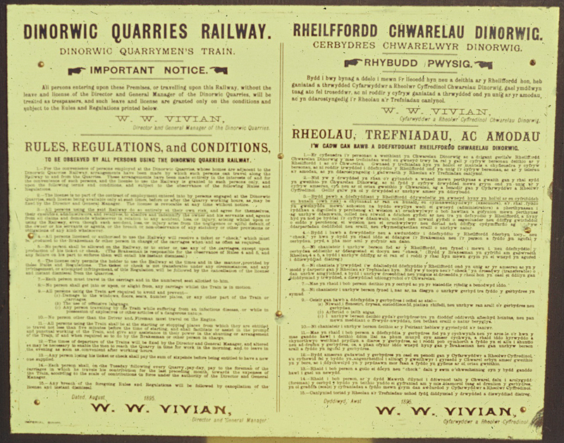 Another Dinorwic Notice.