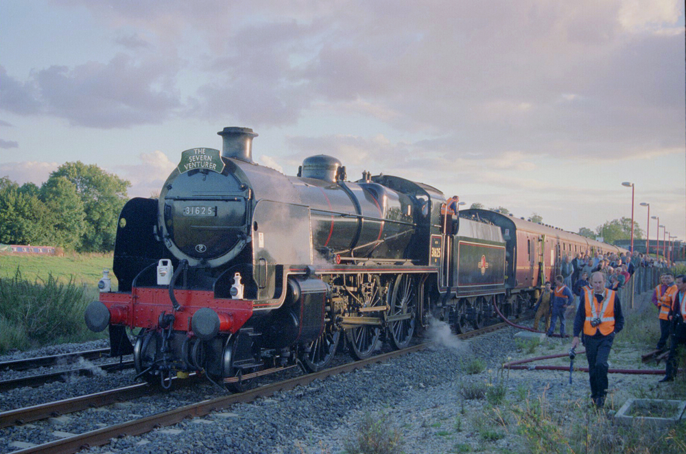 Watering the Severn Venturer on the return leg.