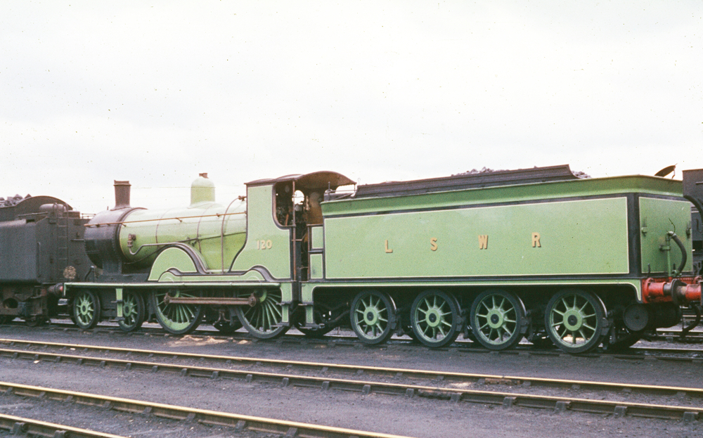 Class T9 120 at Eastleigh.